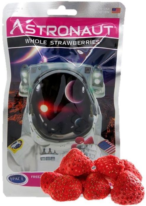 Strawberries NASA Astronaut Space Food Freeze Dried Ready To Eat Fruit Packet 