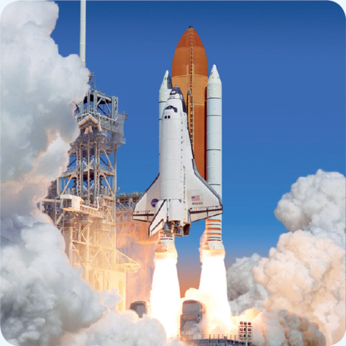 3D space magnet – Space Shuttle Atlantis – Space flight