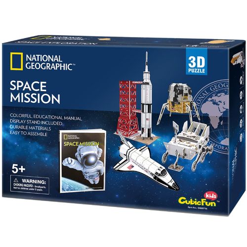 Physical 3D puzzle “Space Mission” Saturn V rocket