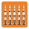 Design Set – Korkuntersetzer Saturn V, orange