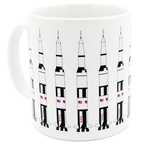 Design space mug – Saturn V rocket