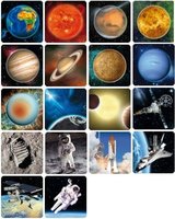 Wechselbild Die Erde bei Tag und Nacht Maxi Postkarte Weltraum Weltall 