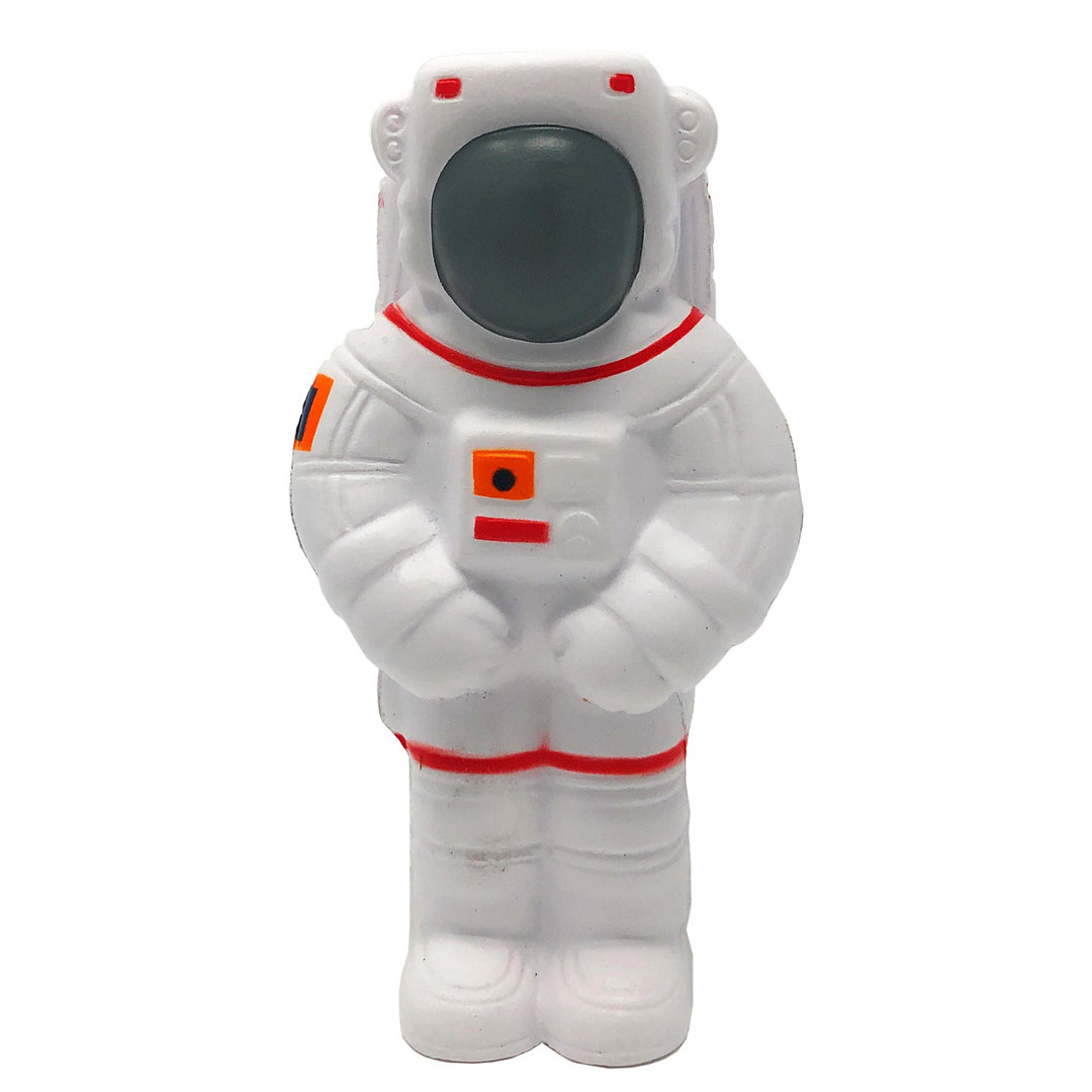 11,5 cm high toy astronaut in space suit – soft foam stress rubber toy 