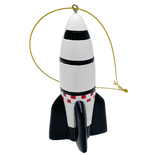 Space rocket 10 cm resin figure