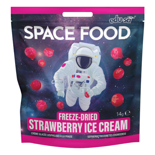 Space Food Gelado de morango - Alimentos para astronauta